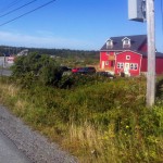Big red house
